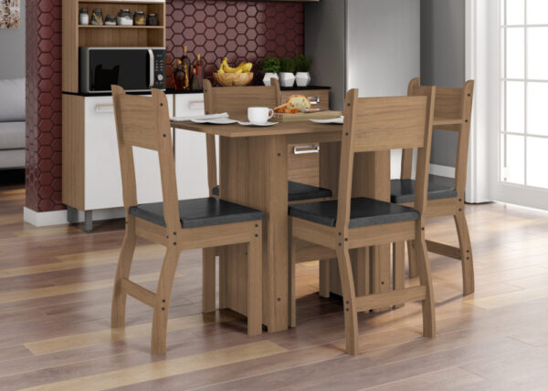 MESA 4 CADEIRAS MILANO POLIMAN