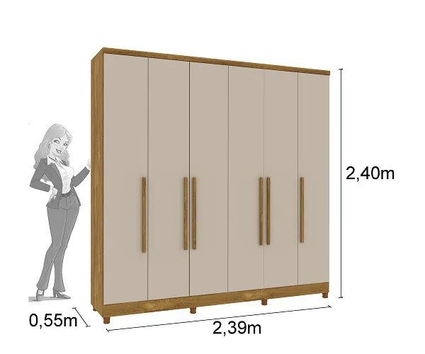 ROUPEIRO 06 PORTAS VENEZA TCIL - Imagem 4