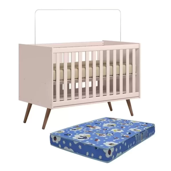 BERÇO MINI CAMA Q ENCANTO RETRO QMOVI - Imagem 2