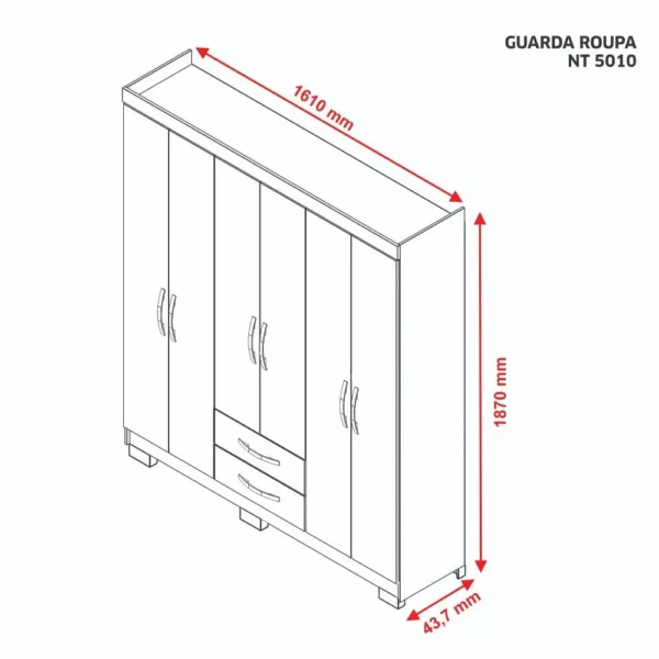 ROUPEIRO 06 PORTAS NT5130 NOTAVEL