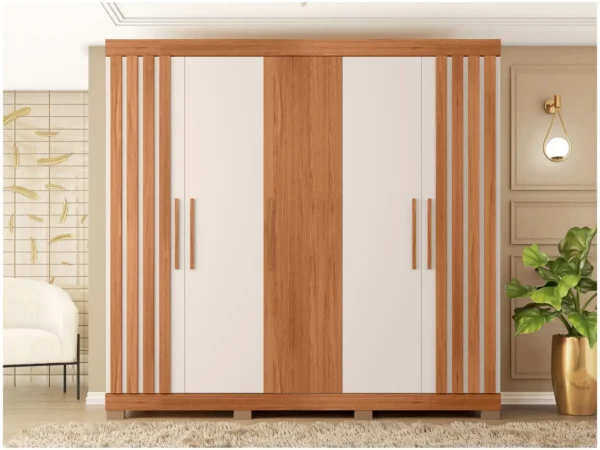 GUARDA ROUPA 05 PORTAS 2 GAVETAS SOPHIA 2.2 CAEMMUN