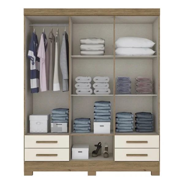 GUARDA ROUPA 06 PORTAS B63 HENN BRIZ