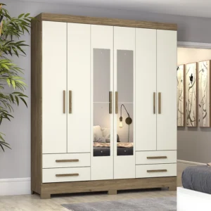 GUARDA ROUPA 06 PORTAS B63 HENN BRIZ