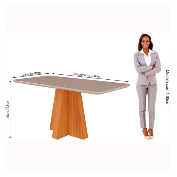 MESA MAITE COM 6 CADEIRAS CLARICE CIMOL - Imagem 3