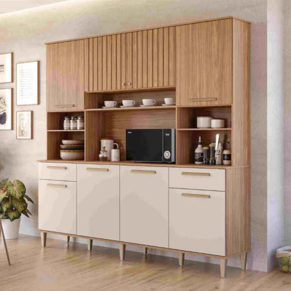KIT LIVIA 2MT 8 PORTAS 2GAVETAS MGM