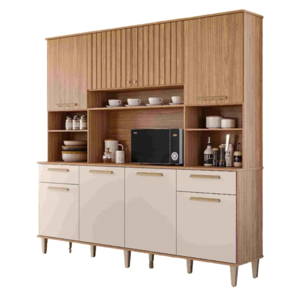 KIT LIVIA 2MT 8 PORTAS 2GAVETAS MGM - Imagem 2