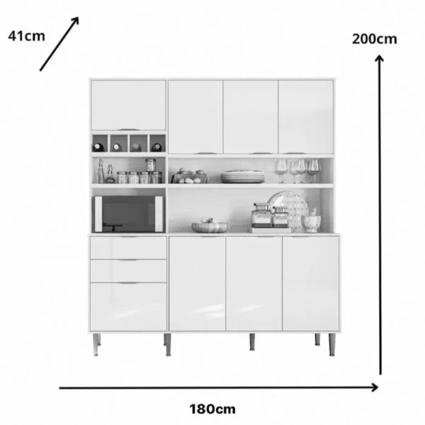 KIT COZINHA VIENA 1.8 LUKALIAN - Imagem 4