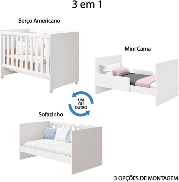 BERÇO MINI CAMA CATATAU NEW J&A - Imagem 3
