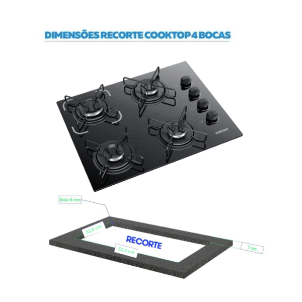 COOKTOP ESSENCIAL 5Q ITATIAIA - Imagem 5