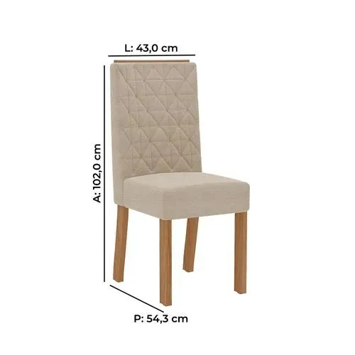 MESA 6 CADEIRA HELOIZE TUBOARTE - Imagem 3