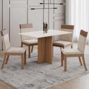 MESA KIRA 4 CADEIRAS ISA PLUS HENN