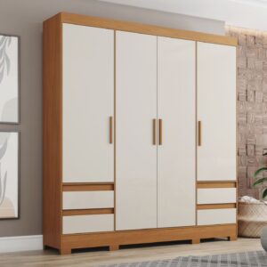 GUARDA ROUPA 04 PORTAS B383 BRIZ